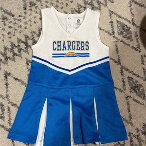 Chargers cheerleader dress for toddler